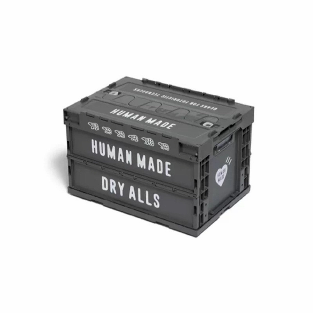 [ 💥 ส่งฟรี 2,340.-] พร้อมส่ง 📦 กล่องเก็บของพับ Human Made ขนาด 50L ลิตร
