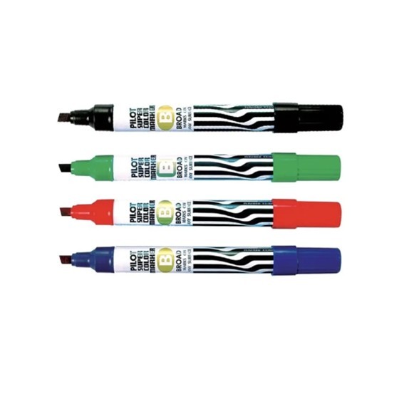 ปากกาเคมี Pilot  หัวเดียวปากตัด SC-B (ราคาต่อแพ็ค 12 ด้าม)