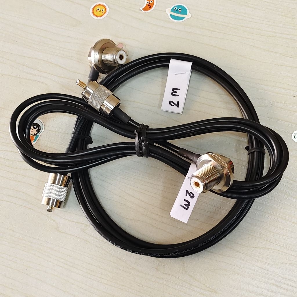 #RG58สายสัญญาณวิทยุสื่อสารRG58/TSLพร้อมขั้วแจคเม้า+PL259