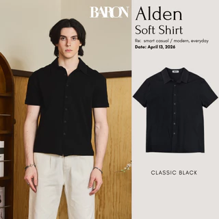 BARON - Alden Soft Shirt เสื้อเชิ้ตผู้ชายแขนสั้น ผ้านุ่ม ไม่ร้อน ทรง Regular Minimal รุ่น Alden