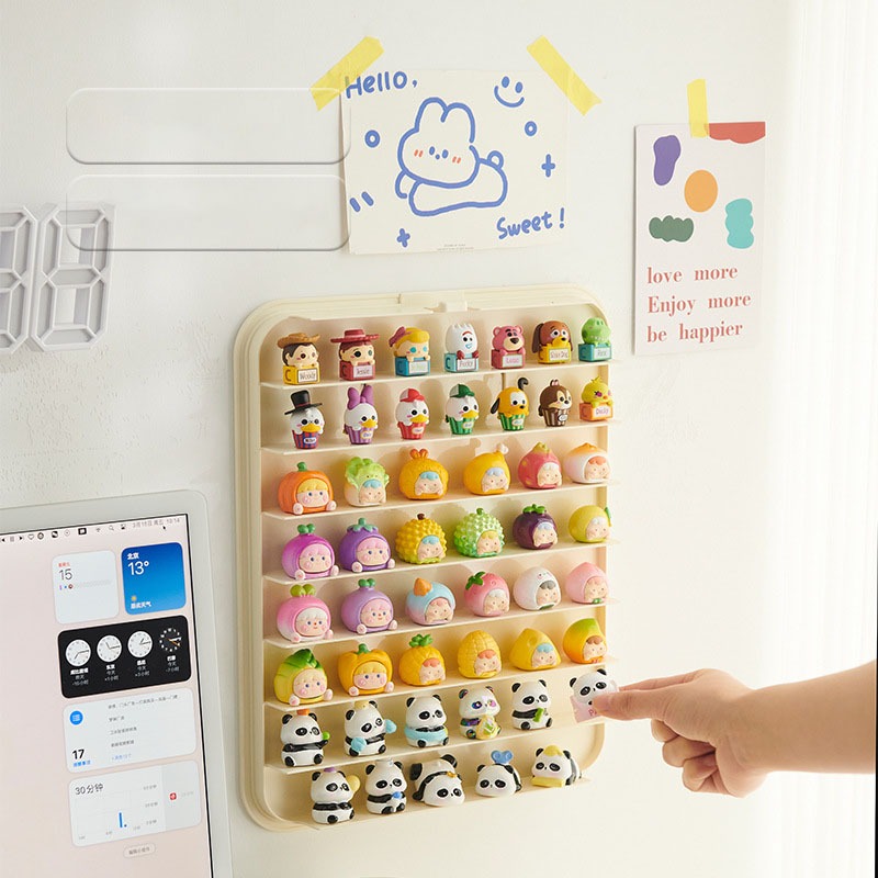 ตู้โชว์ตุ๊กตา โมเดล Art Toy กันฝุ่น กันความชื้น อะคริลิค วางซ้อนกันได้