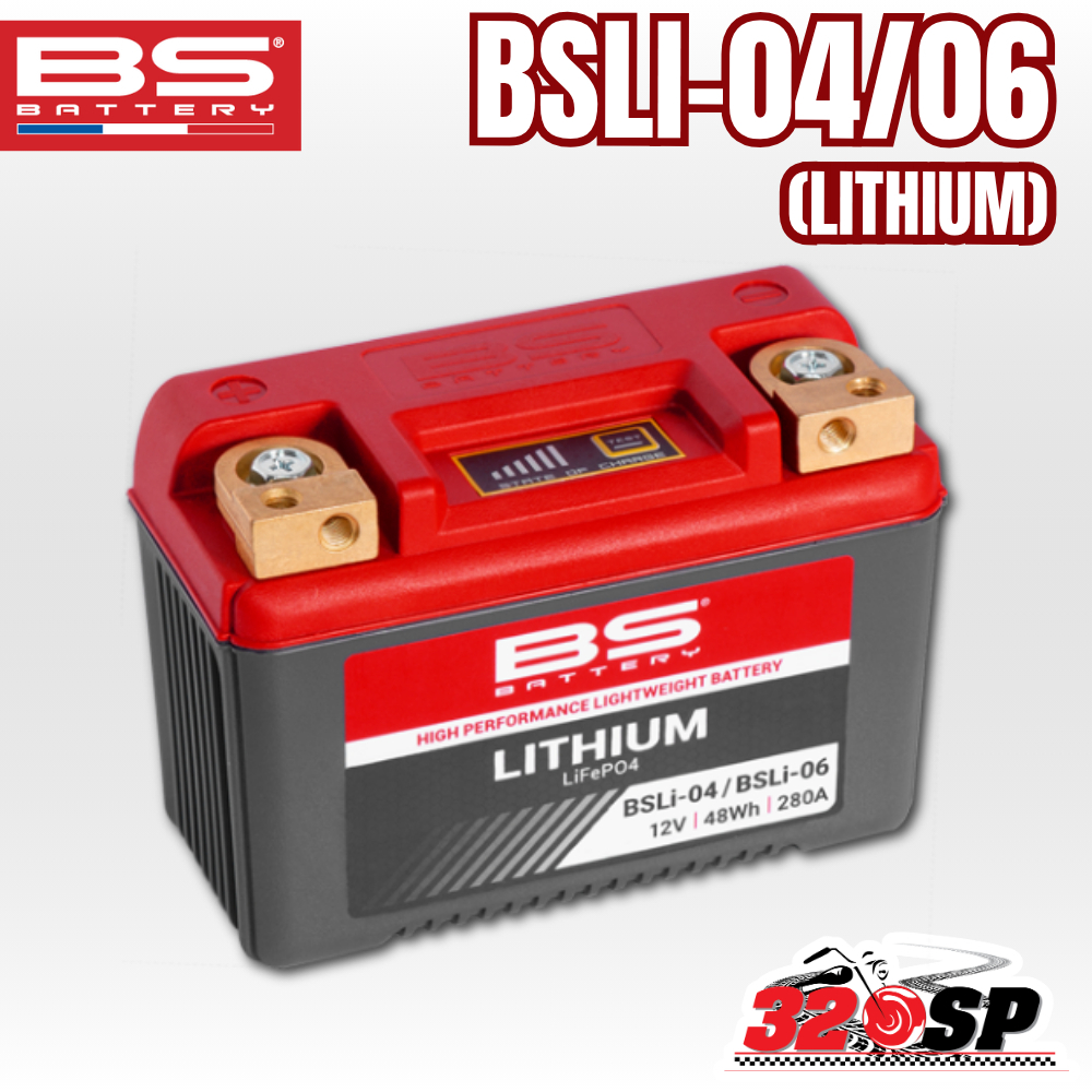 รับประกัน 2 ปี!!แบตเตอรี่ BS BATTERY BSLI-04/06(LITHIUM)ใช้แทนรุ่น BTZ10S | BTZ12S | BT12A | BTX12 |