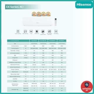 สั่งวันนี้ติดตั้งพรุ่งนี้💥แอร์ Hisene inverter KD Series จัดส่งติดตั้งฟรี ทั่วกรุงเทพ-ปริมณฑล โดยช่างของทางร้าน