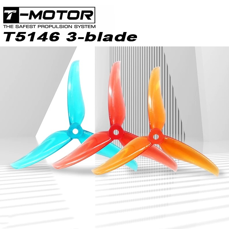 ใบพัดโดรน FPV Propeller : TMOTOR T5146 3B 3แฉก (4ใบ) มีหลายสี