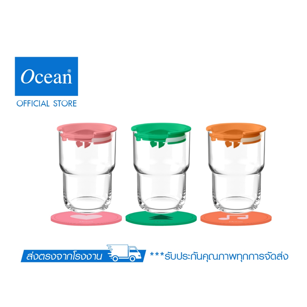 OCEAN แก้วน้ำ PURR-FECT PERSONAL CUP 460 ML - แก้วใส ไม่มีลาย