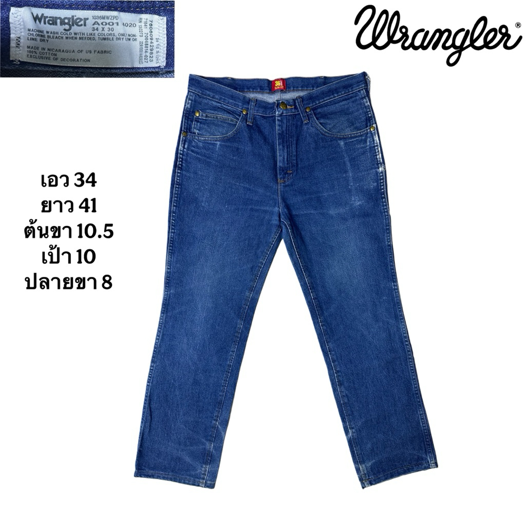 Wrangler 36MWZ แท้ เอว34 ยาว 41