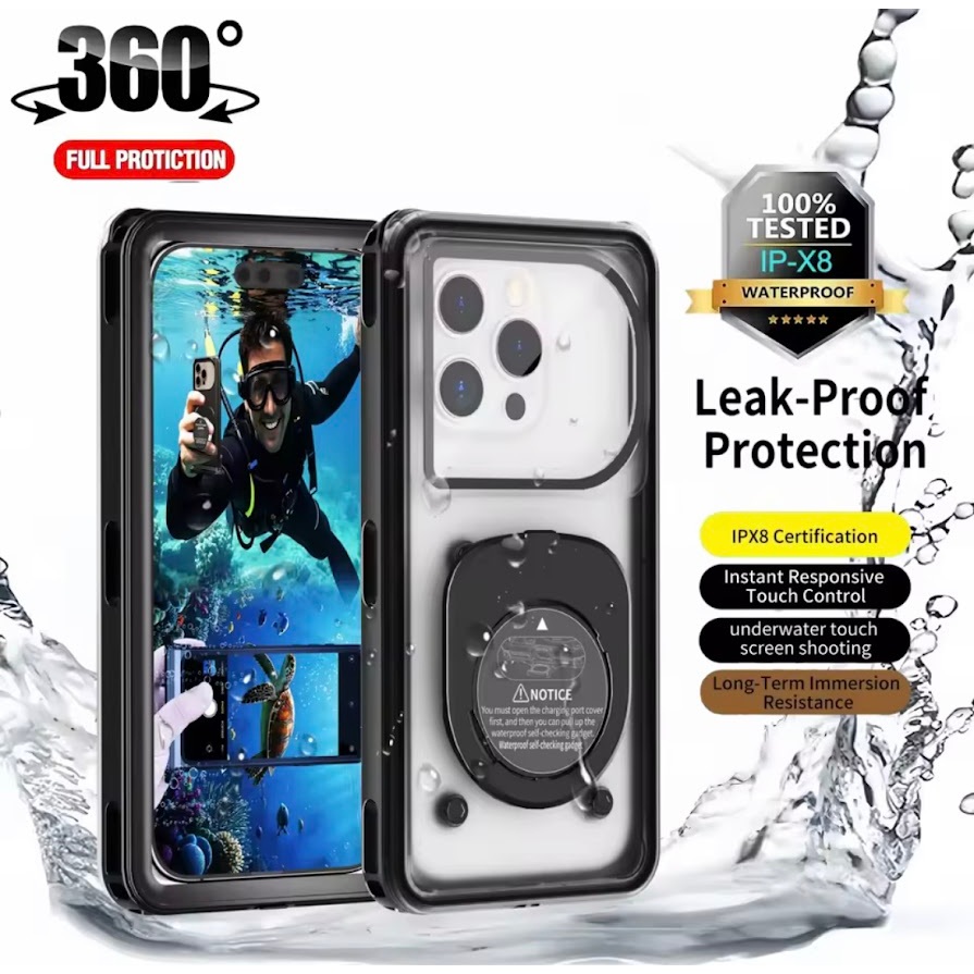 SHELLBOX GEN2 ลายพรางใหม่ กันน้ำได้ลึกถึง 15เมตร/50ฟุต เคสโทรศัพท์กันน้ำมาตรฐาน ขนาด6.9นิ้ว ใช้ได้กับโทรศัพท์ทุกรุ่น