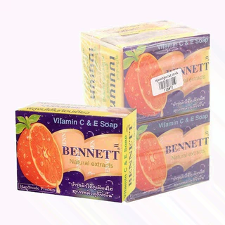 🏷️Live 35%40% เบนเนท BENNETT สบู่ก้อน สูตรวิตามินซีแอนด์อี สีส้ม #ไลฟ์โหด