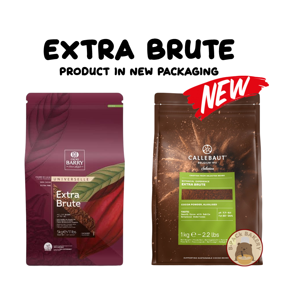 ผงโกโก้ แคลเลอร์บาว #3 CALLEBAUT Extra Brute Cocoa powder Darkbrown #3 1Kg