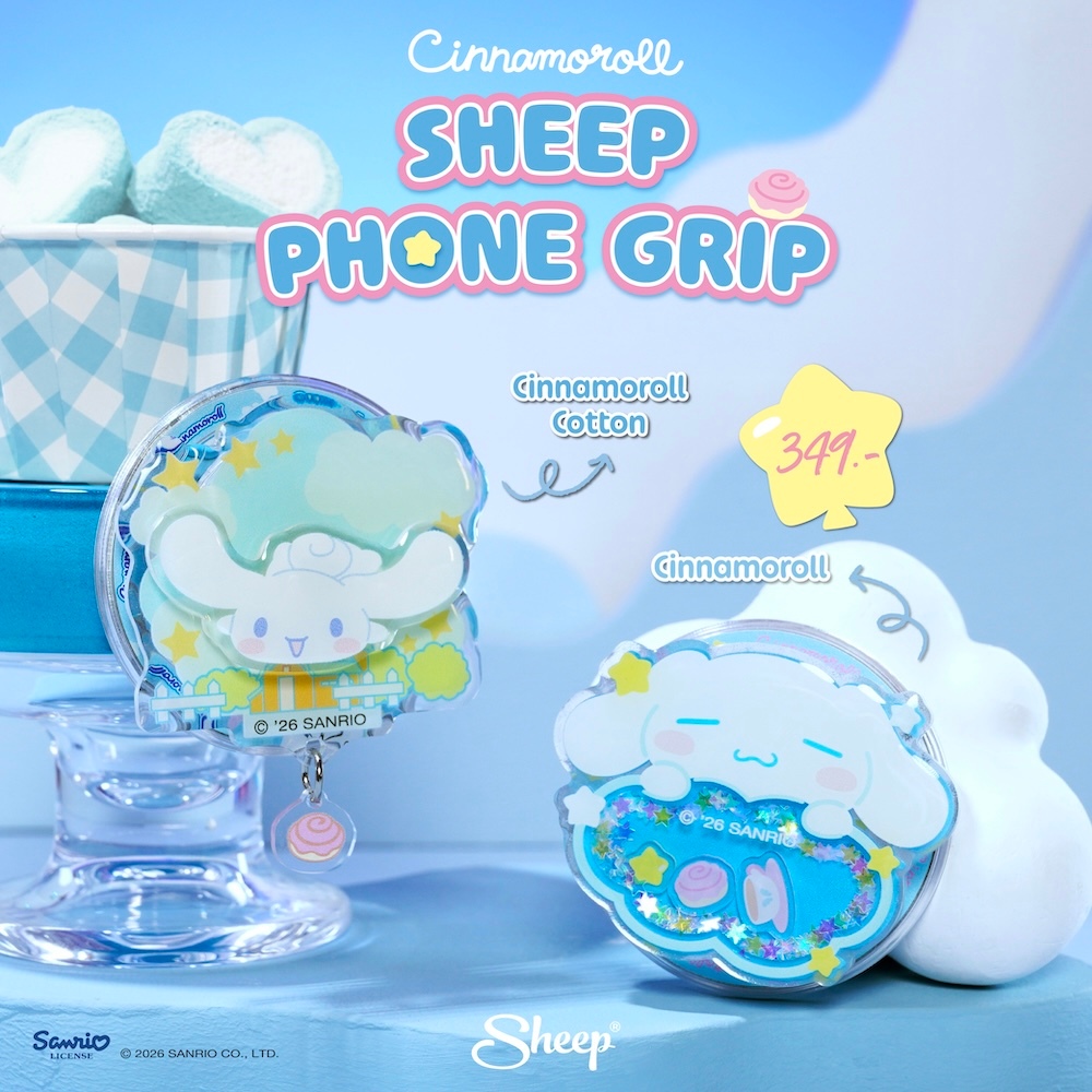 [Griptok MS Cinnamoroll] Cinnamoroll Collection Griptok MS แบบแม่เหล็กสำหรับเคสมือถือที่มีแม่เหล็กทุกรุ่น  ติดแน่นไม่ตก