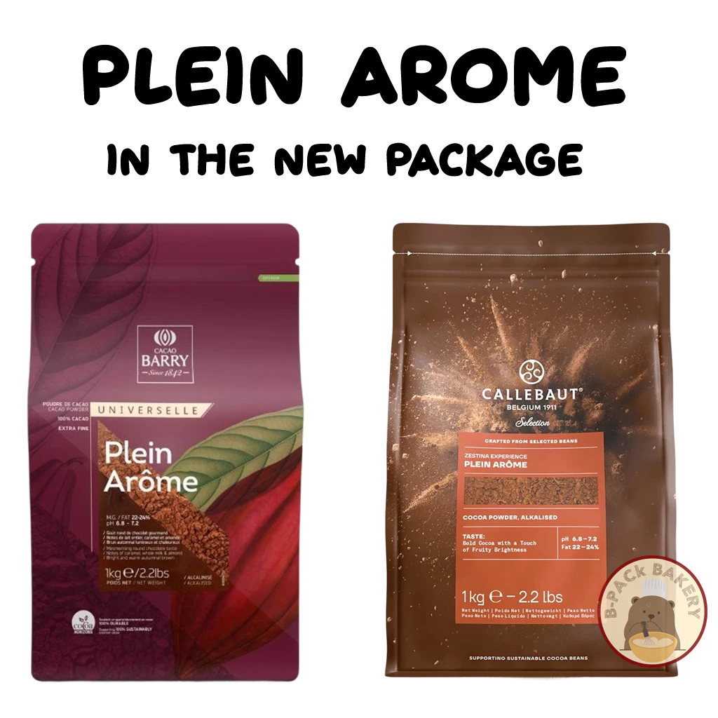 ผงโกโก้ แคลเลอร์บาว #2 CALLEBAUT Plein Arome Cocoa powder Darkbrown #2 1Kg