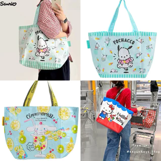 กระเป๋าช้อปปิ้ง SANRIO ลายลิขสิทธิ์แท้ 💖 สะพายไหล่ กันน้ำ Hello Kitty , My Melody , Cinnamoroll , Pochacco ☁️🛒🛍️