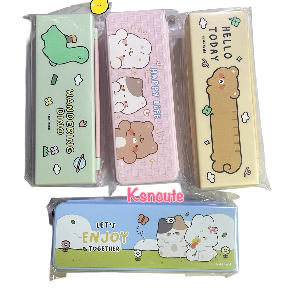 กล่องดินสอ พลาสติก น่ารัก moshi moshi