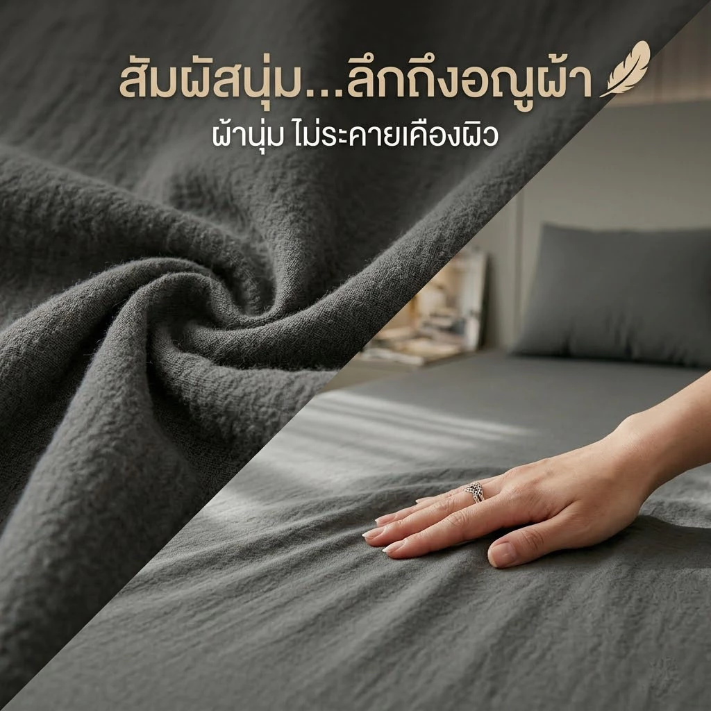 ชุดผ้าปูที่นอนพร้อมปลอกหมอน 3 4 5 6 ฟุต thumbnail 10