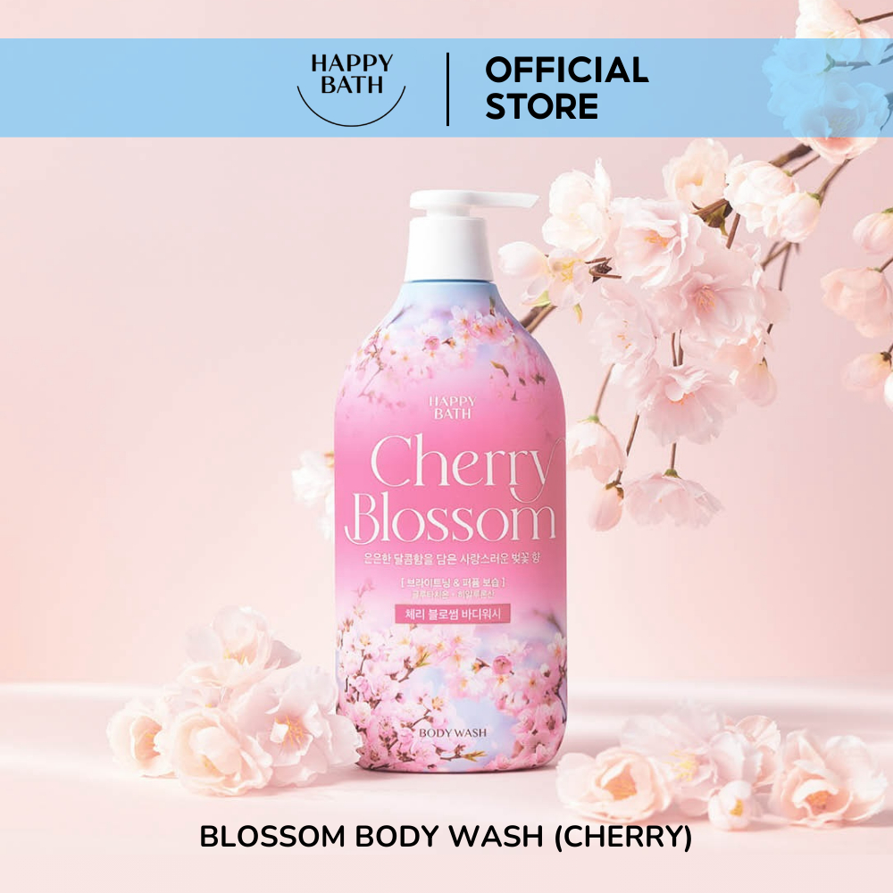 [Official] Happybath Cherry Blossom Body Wash 900g