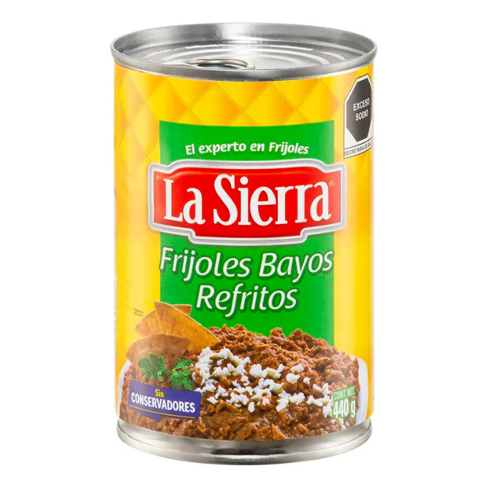 ถั่วพินโตบดสไตล์เม็กซิกัน 400กรัม ตราลา เซียร์รา - Frijoles Bayos Refritos (Refried Pinto Beans) in can 440g, La Sierra
