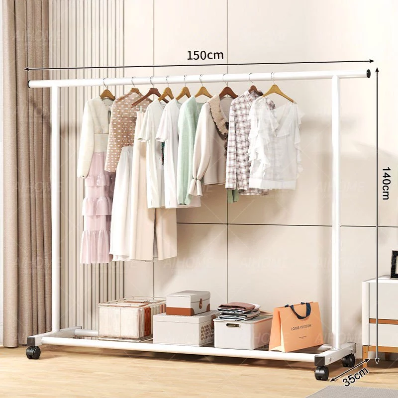 AiHome ราวตากผ้า แขวนเสื้อผ้า Coat Rack ราวแขวนเสื้อผ้า ยาว 90/60/100cm thumbnail 8