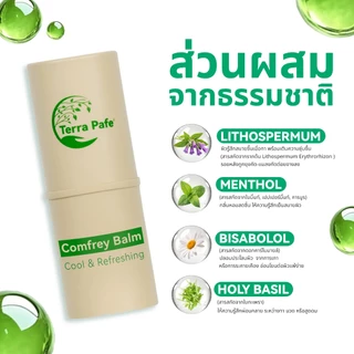[ 3 ชิ้น ] TERRA PAFE COMFREY BALM บาล์มคอมเฟรย์ บาล์มหอมอโรม่า 7g