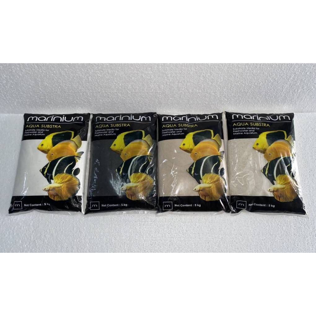 Marinium Aqua substra 5 kg (ทรายปูพื้นตู้ปลาทะเล,ทรายปูพื้นตู้ปลาน้ำจืด,ทรายปูพื้นตู้เลี้ยงไม้น้ำ )