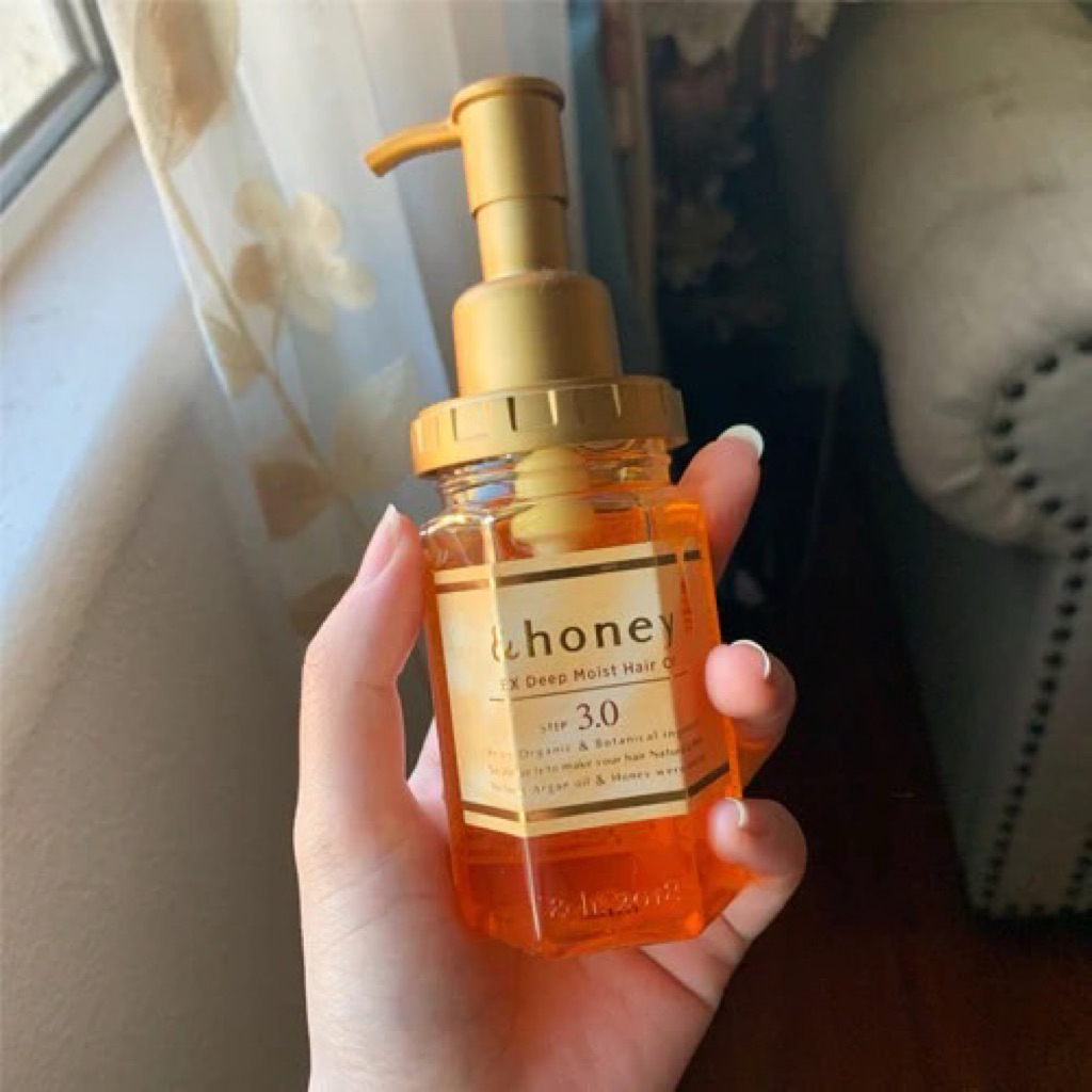 🍯& Honey EX Deep Moist Hair Oil 3.0 (ฝาทอง / น้ำผึ้งเข้ม) ขนาด 100 ml