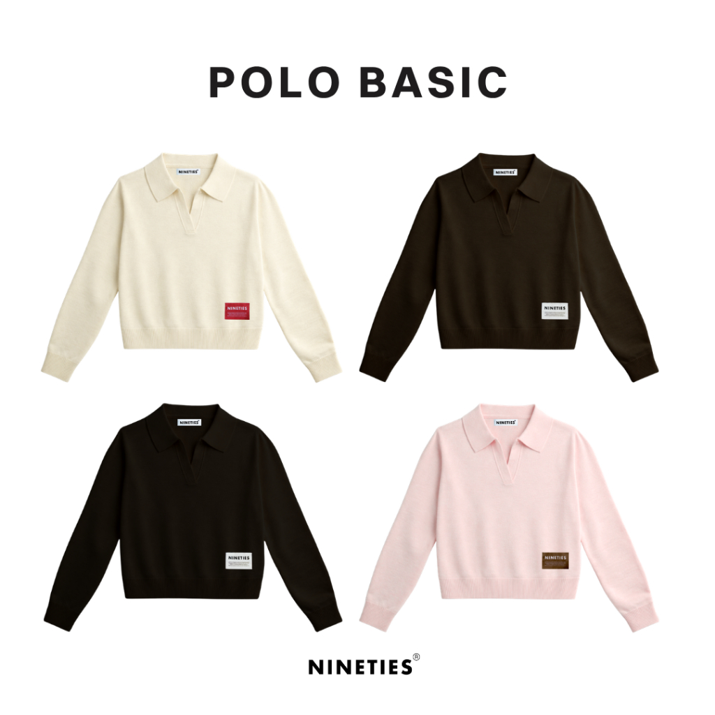 ‼️Exclusive at Online‼️: Basic Polo เสื้อโปโล แขนยาว รุ่น Polo Basic