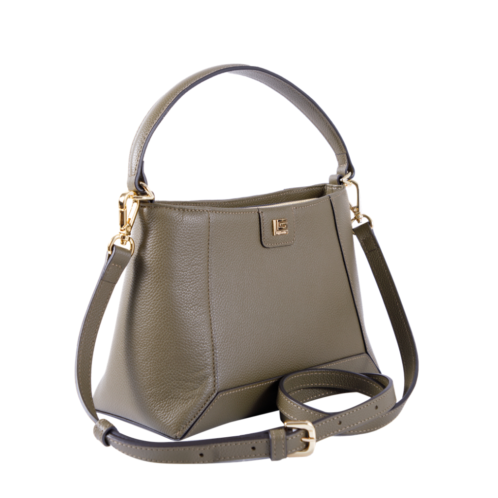 Guy Laroche กระเป๋าหนังแบบถือ + สายสะพายยาว สีเขียว รุ่น AGH0922ES6GRM ราคา ถูกที่สุด ดีลบีเคเค แกลเลอรีภาพที่ 7