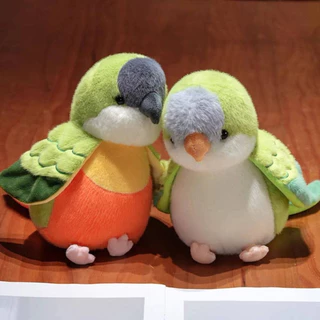 ตุ๊กตานกแก้วนุ่มฟู ตุ๊กตาขนนิ่ม ของขวัญ cockatiel | Lovebird | Budgie | Monk | Senegal