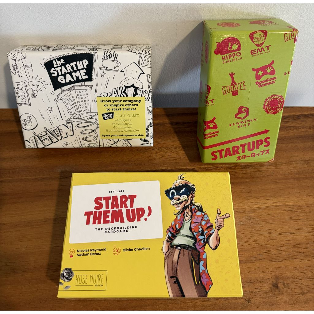 Board Game Bundle x3: The Startup Game + Startups (Oink) + Start Them Up! | Opened Never Played | บอ