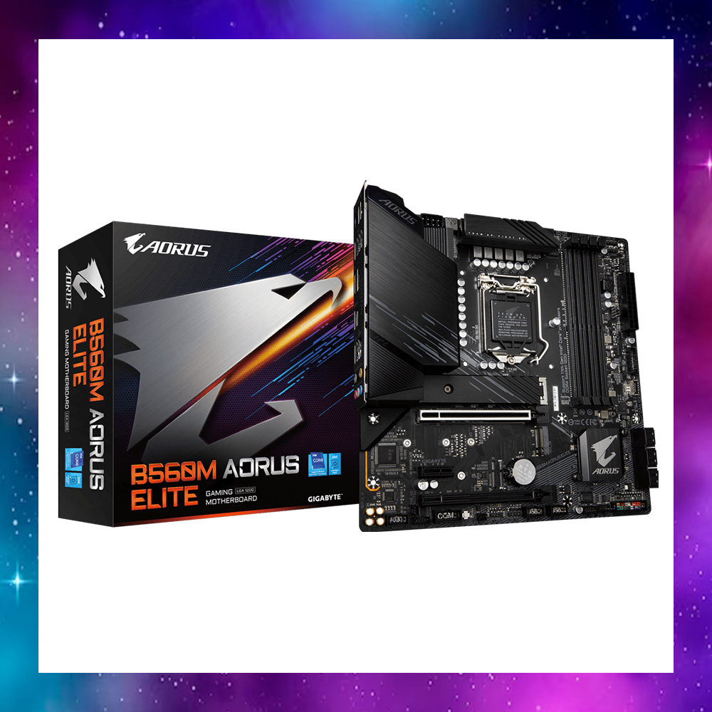 MAINBOARD (เมนบอร์ด) 1200 GIGABYTE B560M AORUS ELITE GEN10-11 ใช้งานปกติ