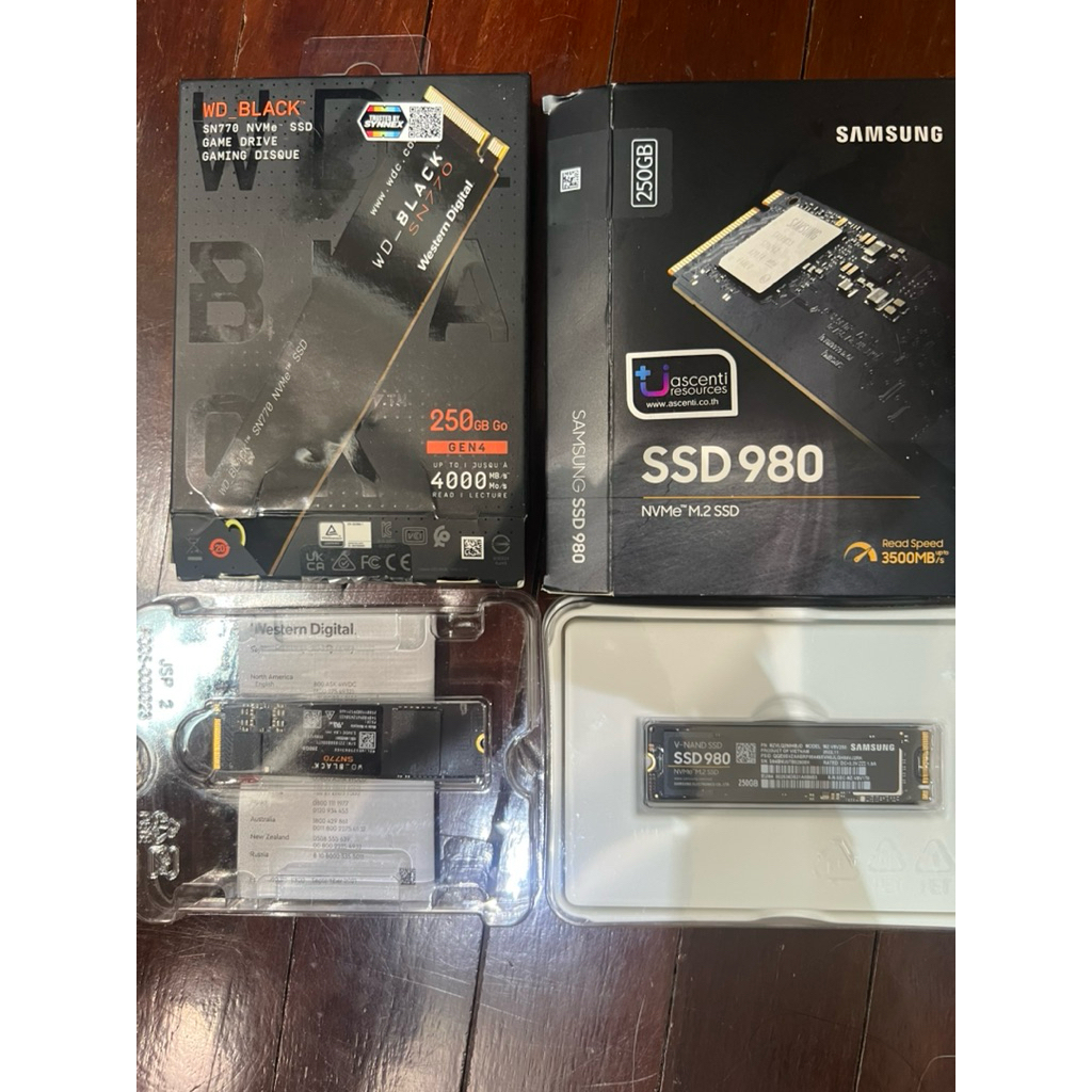 มือ2 SSD SN770 256GB / Samsung980 256GB NVME