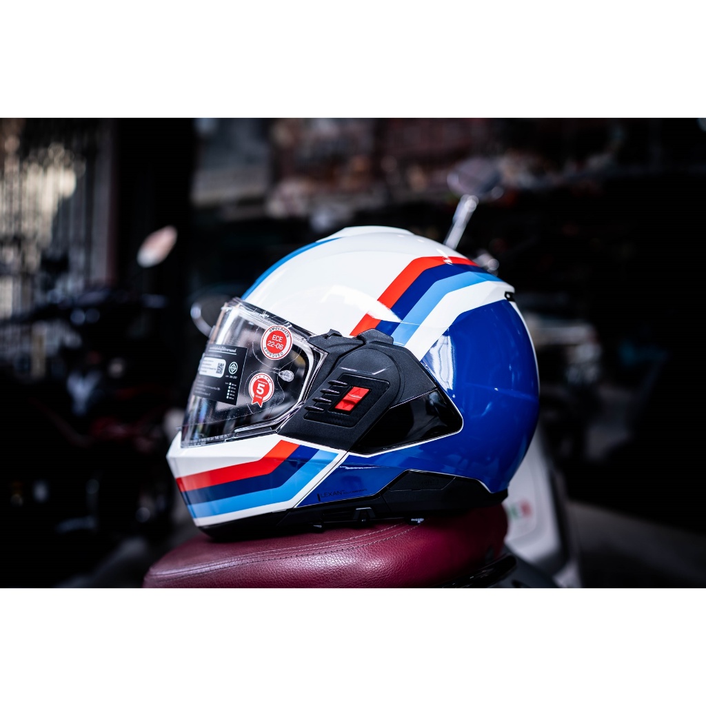 Nolan N120-1 LINEO Tricolor (347) Flipback ใบแรกของ Nolan (ECE R22.06) Made in Italy