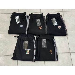B9107-6XL ดำ กางเกงขายาวผ้ายืดเกาหลี เนื้อผ้านิ่มคนอวบใส่ได้ใส่สบายมาก B9107-6XL ดำ