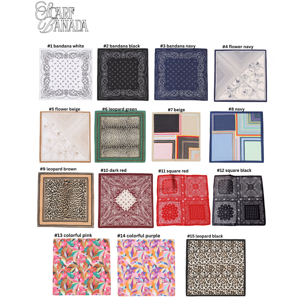 UIUI | BANDANA SCARF ผ้าพันคอ ผ้าโพกหัว