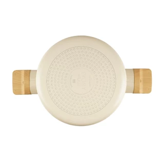 Seagull หม้อต้มนอนสติ๊ก ไอวอรี่ เพิร์ล อินดักชั่น ขนาด 24 ซม. พร้อมฝาแก้ว Ivory Pearl Non-stick Sauce Pot with Glass Lid