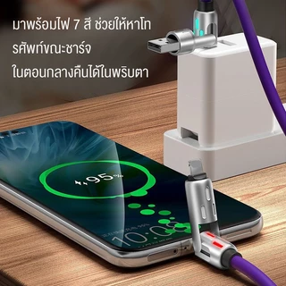 NEODIGI สายชาร์จเร็ว 4in1 Fast Charge 240w สายชาร์จมือถือ แสงไฟ RGB สายชาร์จTYPE C USB
