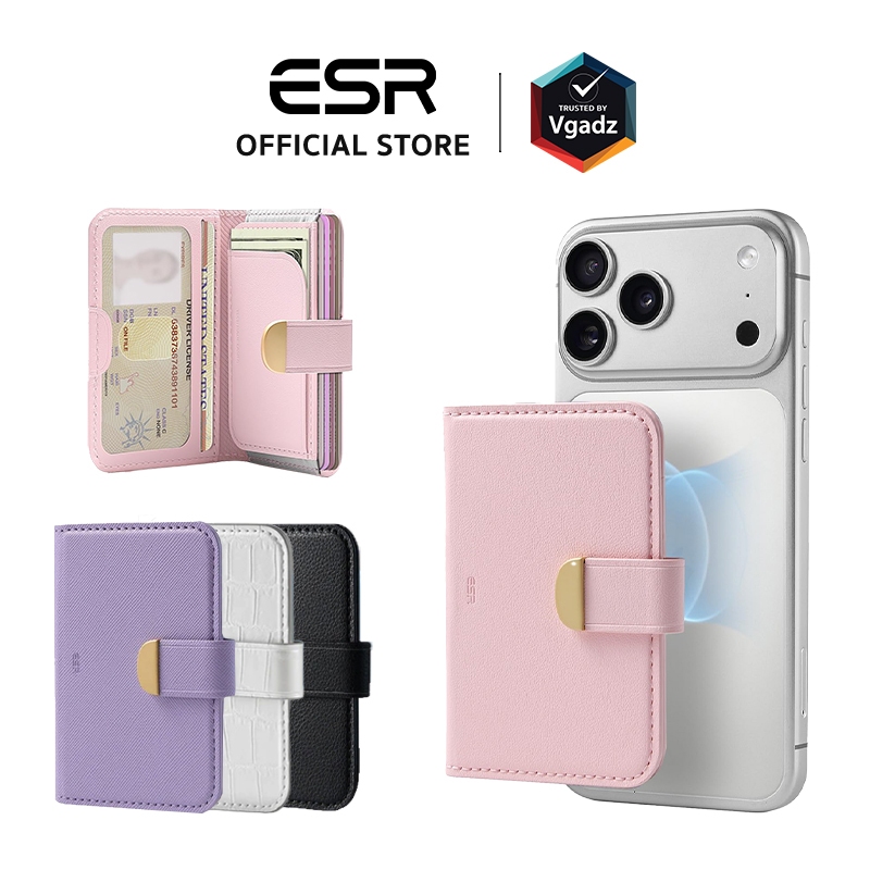 ESR กระเป๋าติดหลังมือถือ รุ่น Aura Clutch Magnetic Wallet