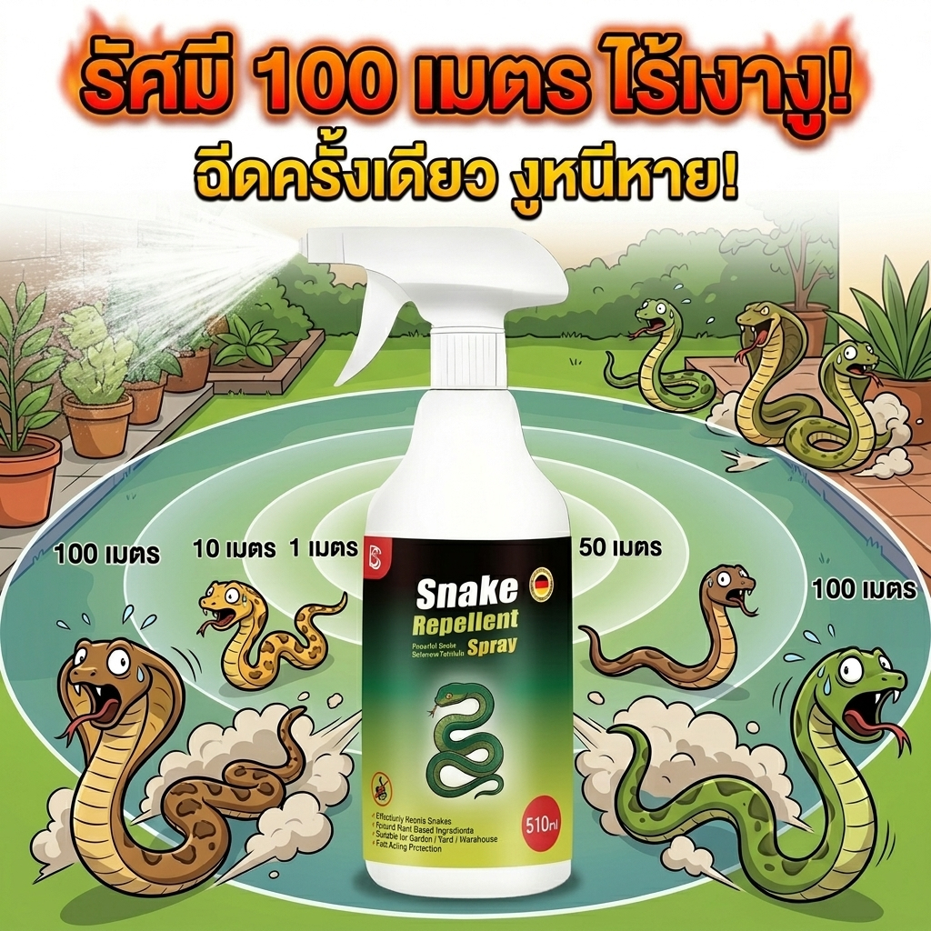🐍ห่างไกลจากภัยงู🐍SLB สเปรย์ไล่งู ไล่งู สารไล่งู ผงไล่งู ก้อนไล่งู ยาไล่งู ยาป้องกันงู ฉีดครั้งเดียว ปกป้องยาวนาน