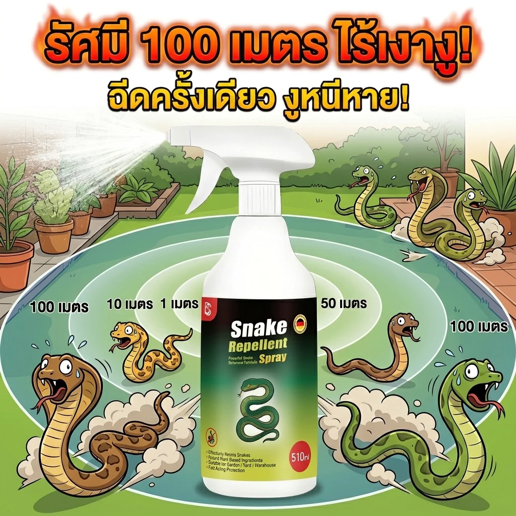 🐍ห่างไกลจากภัยงู🐍SLB สเปรย์ไล่งู ไล่งู สารไล่งู ผงไล่งู ก้อนไล่งู ยาไล่งู ยาป้องกันงู ฉีดครั้งเดียว ปกป้องยาวนาน