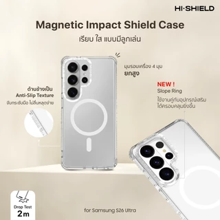 Hishield เคสแม่เหล็ก เคสใส กันกระแทก For Samsung S26 Ultra / S25 Ultra / S24 Ultra / S23 Ultra / S22 Plus / S22