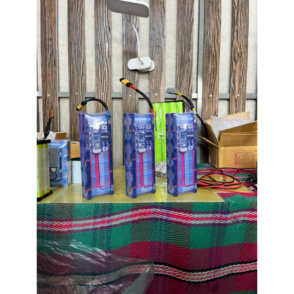 แบตเตอรี่ลิเธียมฟอสเฟส LifePo4 6S 1P 6000/mAh(6Ah) BMS M-Power 19.2-21V.20A IR ต่ำ