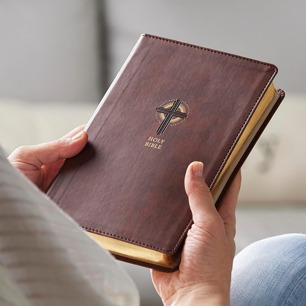 NRSVCE Sacraments of Initiation Catholic Bible, Brown Leathersoft, Comfort Print Imitation Leather
