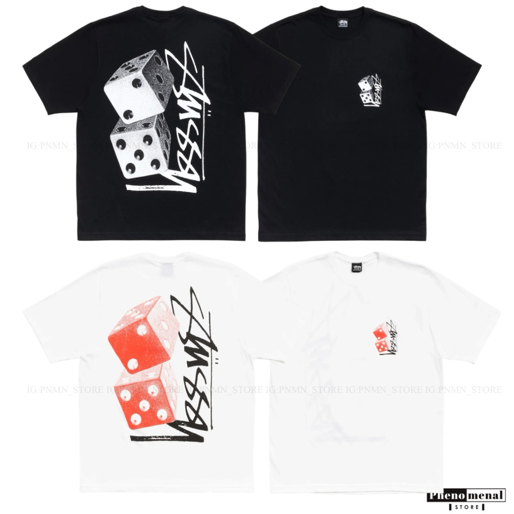 [ของแท้ พร้อมส่ง] เสื้อยืด STUSSY TALL DICE TEE (US)