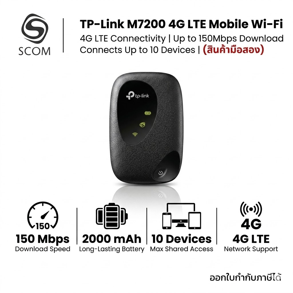 TP-Link M7200 4G LTE Mobile Wi-Fi มือสอง