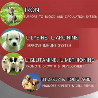 IROSINE Dog&Cat อาหารเสริมธาตุเหล็กบำรุงเลือด ช่วยกระตุ้นภูมิคุ้มกัน สำหรับสุนัขและแมว