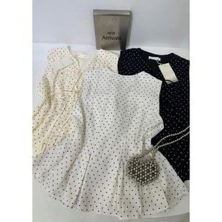เสื้อแขนกุดลายจุดน่ารักมาก