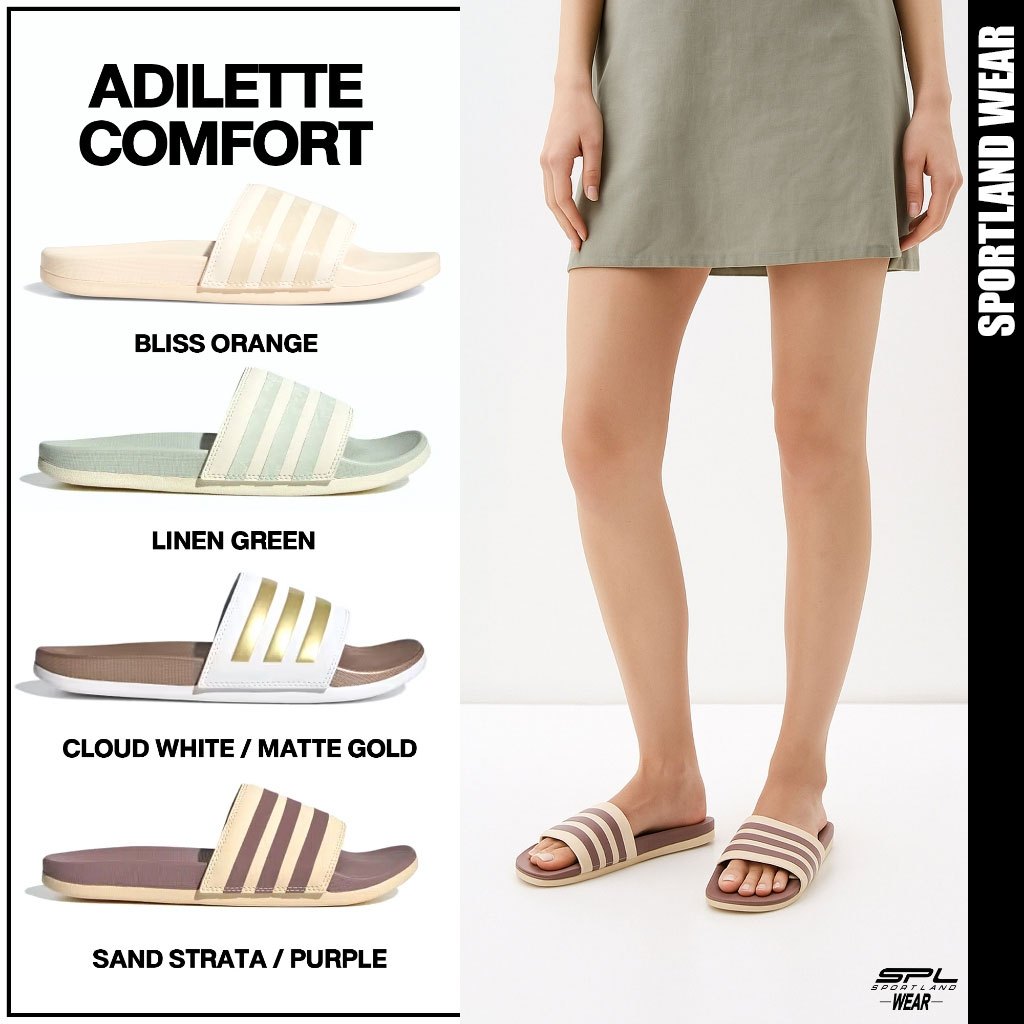 Adidas Collection รองเท้าแตะ Adilette Comfort GX4305 / GX4303 / GW8746 / GW8742 / H03620 / H03618 / 