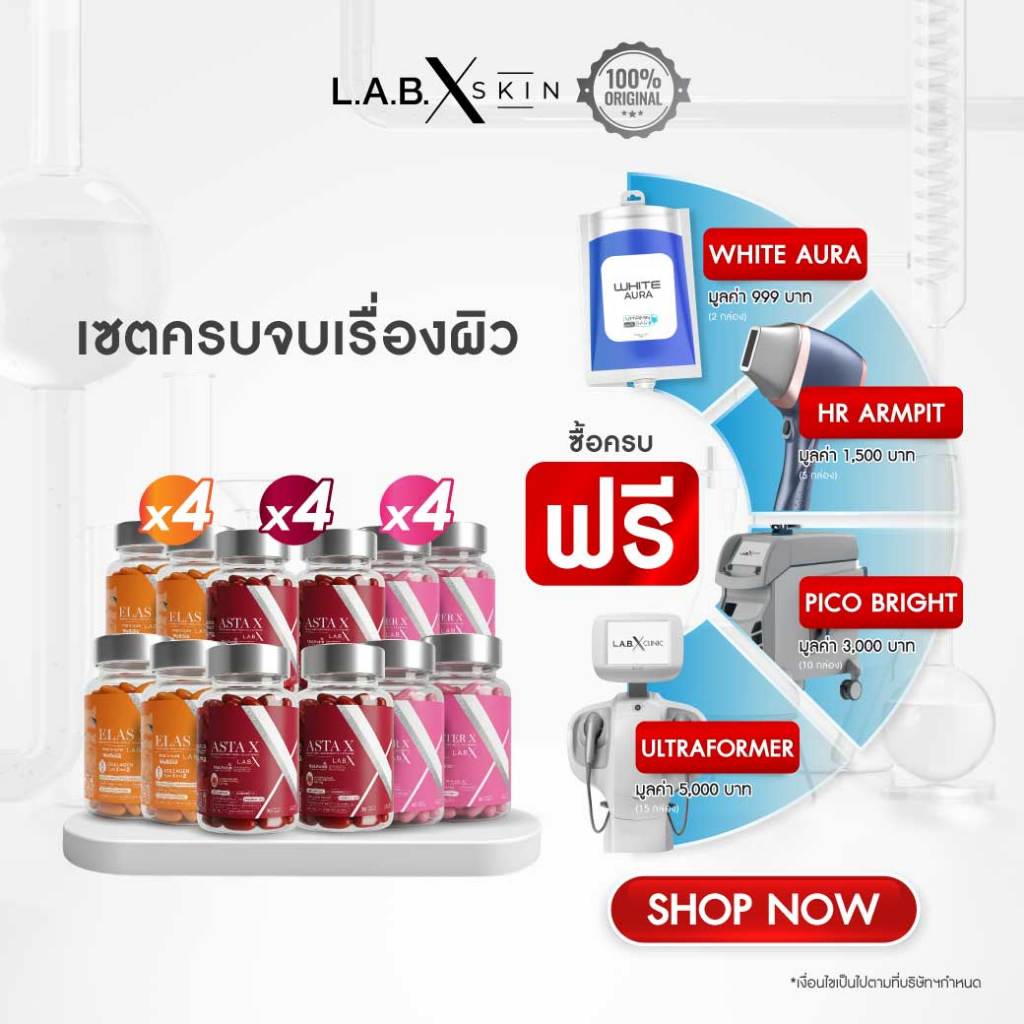 Special Set [12 กระปุก] รวมอาหารเสริมครบจบเรื่องผิว ฟื้นฟูผิว ลดริ้วรอย ขาวใส ไร้ฝ้า หน้าดูอ่อนเยาว์