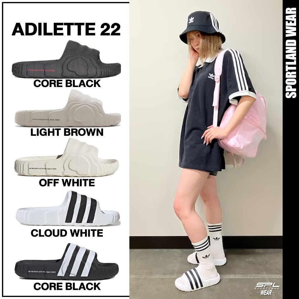 Adidas Collection รองเท้าแตะ รองเท้าแฟชั่น Adilette 22 Slides ID4925/ IG8263 / HQ4670 / IF3668 / IF3