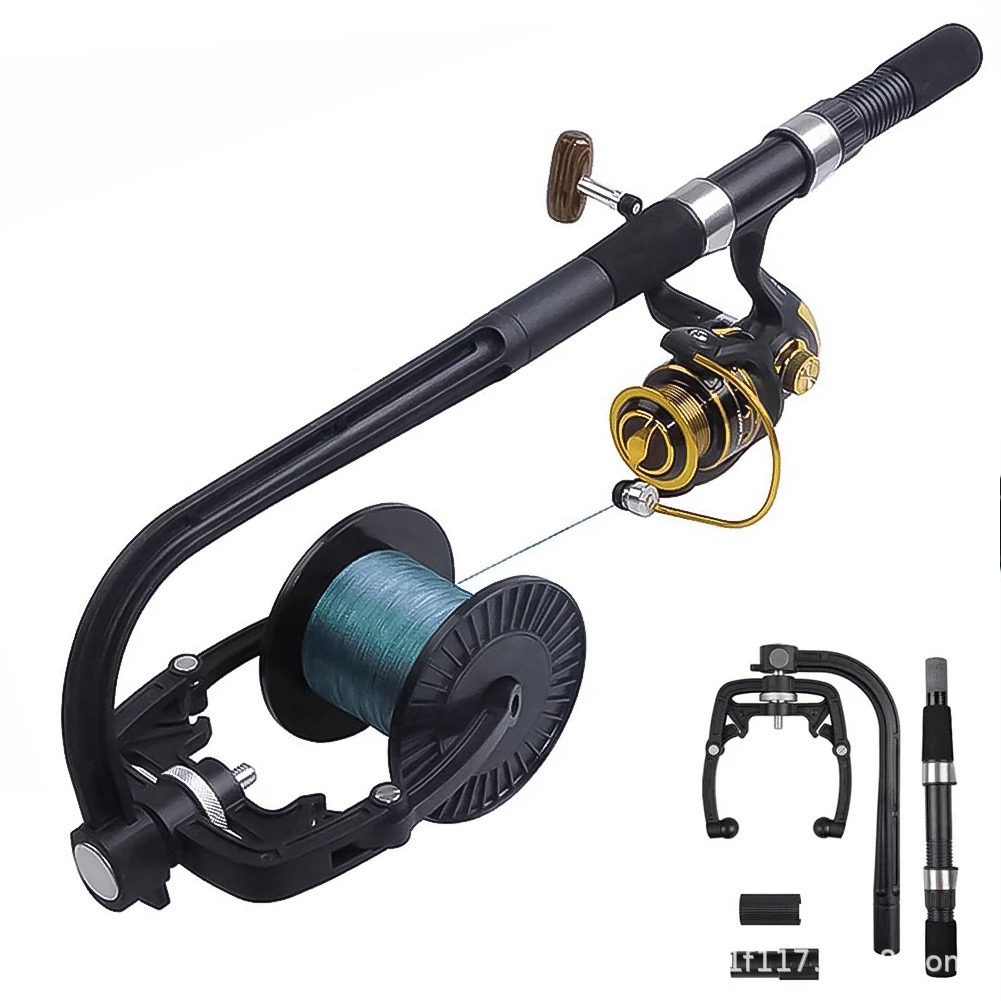 สายตกปลา Spooler สําหรับ Spinning Baitcasting Line Winder Fishing Twine Spooling Station Winding Spooler