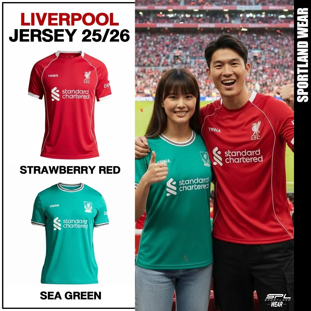 Liverpool Football Club ลิเวอร์พูล เสื้อเชียร์ ชุดเหย้า ชุดที่3 ฤดูกาล 2025/26 A25SP01 / A25SP02 / A25SP09 / A25SP10